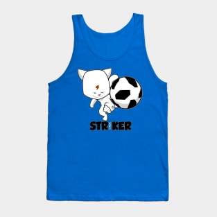 Cat Soccer Striker Tank Top